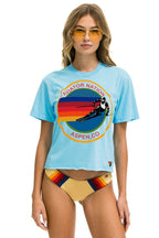 Classic AVIATOR NATION ASPEN BOYFRIEND TEE - SKY