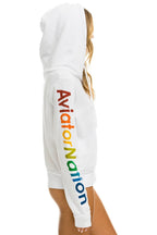 Classic AVIATOR NATION ASPEN HOODIE - WHITE