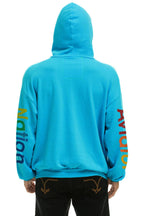 Classic AVIATOR NATION ASPEN RELAXED PULLOVER HOODIE - NEON BLUE