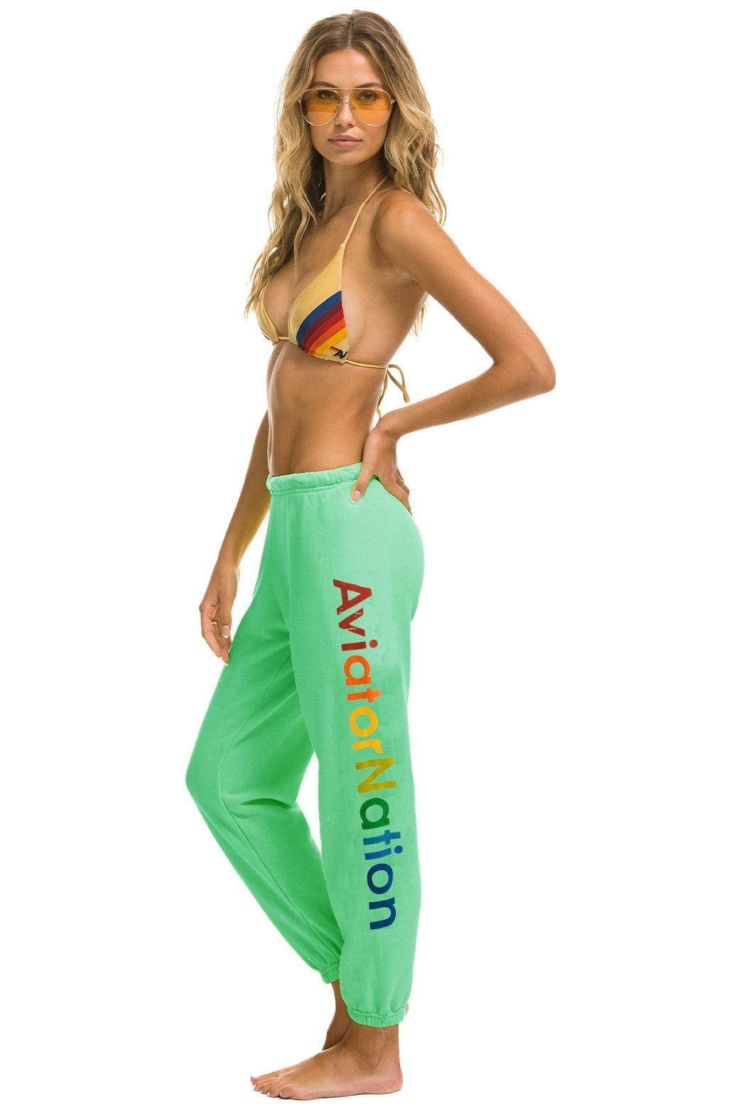 Classic AVIATOR NATION ASPEN SWEATPANTS - MINT