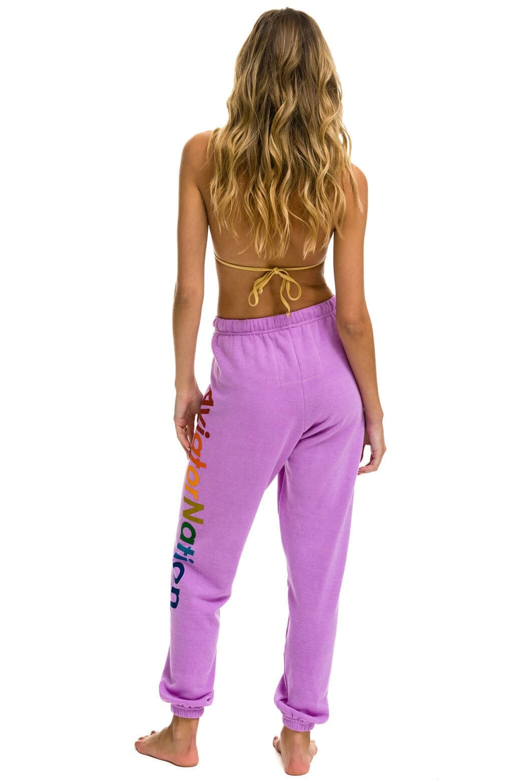 Classic AVIATOR NATION ASPEN SWEATPANTS - NEON PURPLE