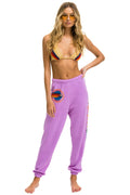 Classic AVIATOR NATION ASPEN SWEATPANTS - NEON PURPLE