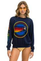 Classic AVIATOR NATION ASPEN CREW SWEATSHIRT - NAVY