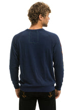 Classic AVIATOR NATION ASPEN CREW SWEATSHIRT - NAVY