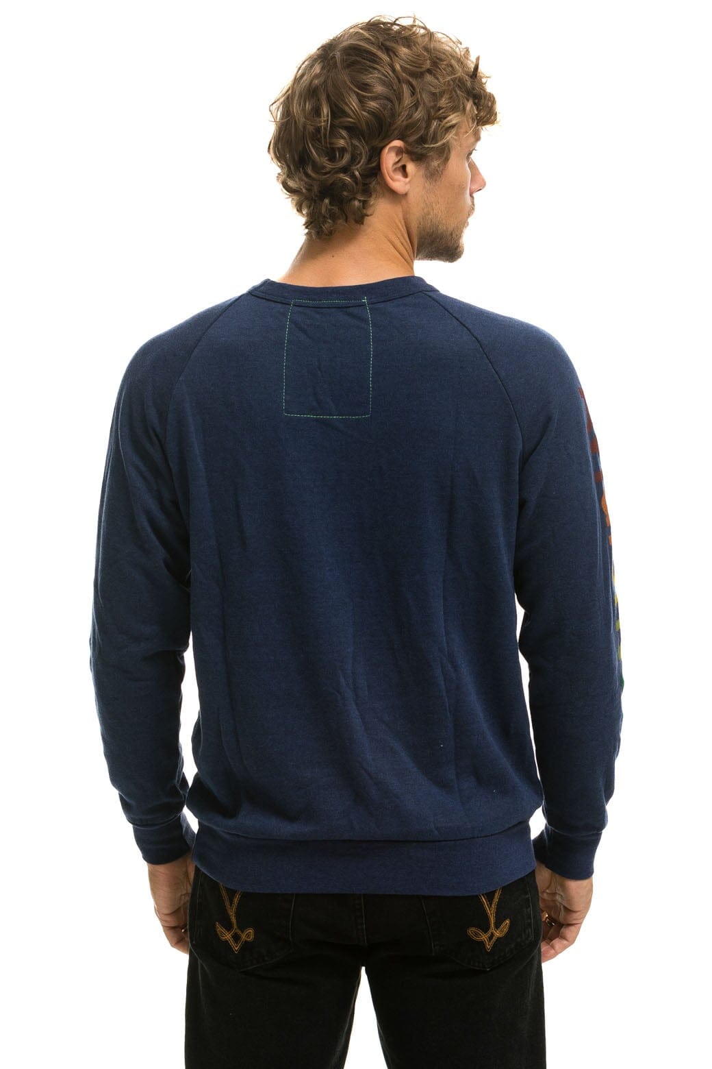 Classic AVIATOR NATION ASPEN CREW SWEATSHIRT - NAVY