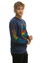 Classic AVIATOR NATION ASPEN CREW SWEATSHIRT - NAVY