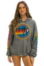 Classic AVIATOR NATION AUSTIN RELAXED PULLOVER HOODIE - HEATHER GREY