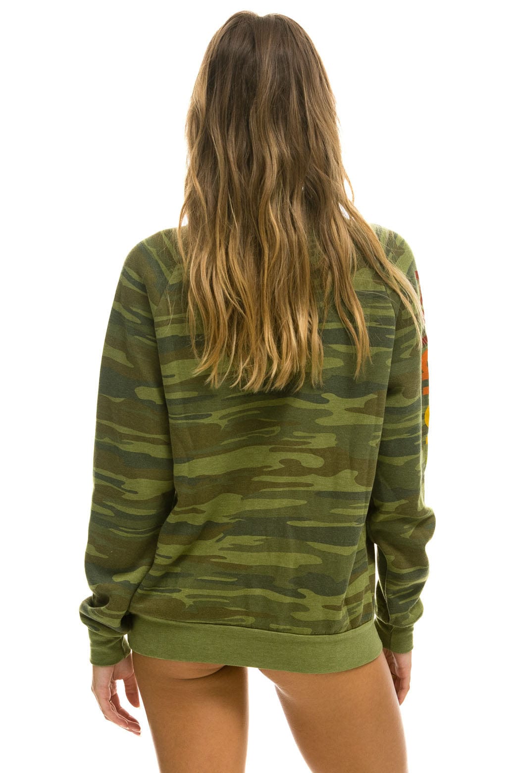Classic AVIATOR NATION VENICE CREW SWEATSHIRT - CAMO