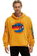 Classic AVIATOR NATION HAIGHT ASHBURY RELAXED PULLOVER HOODIE - GOLD