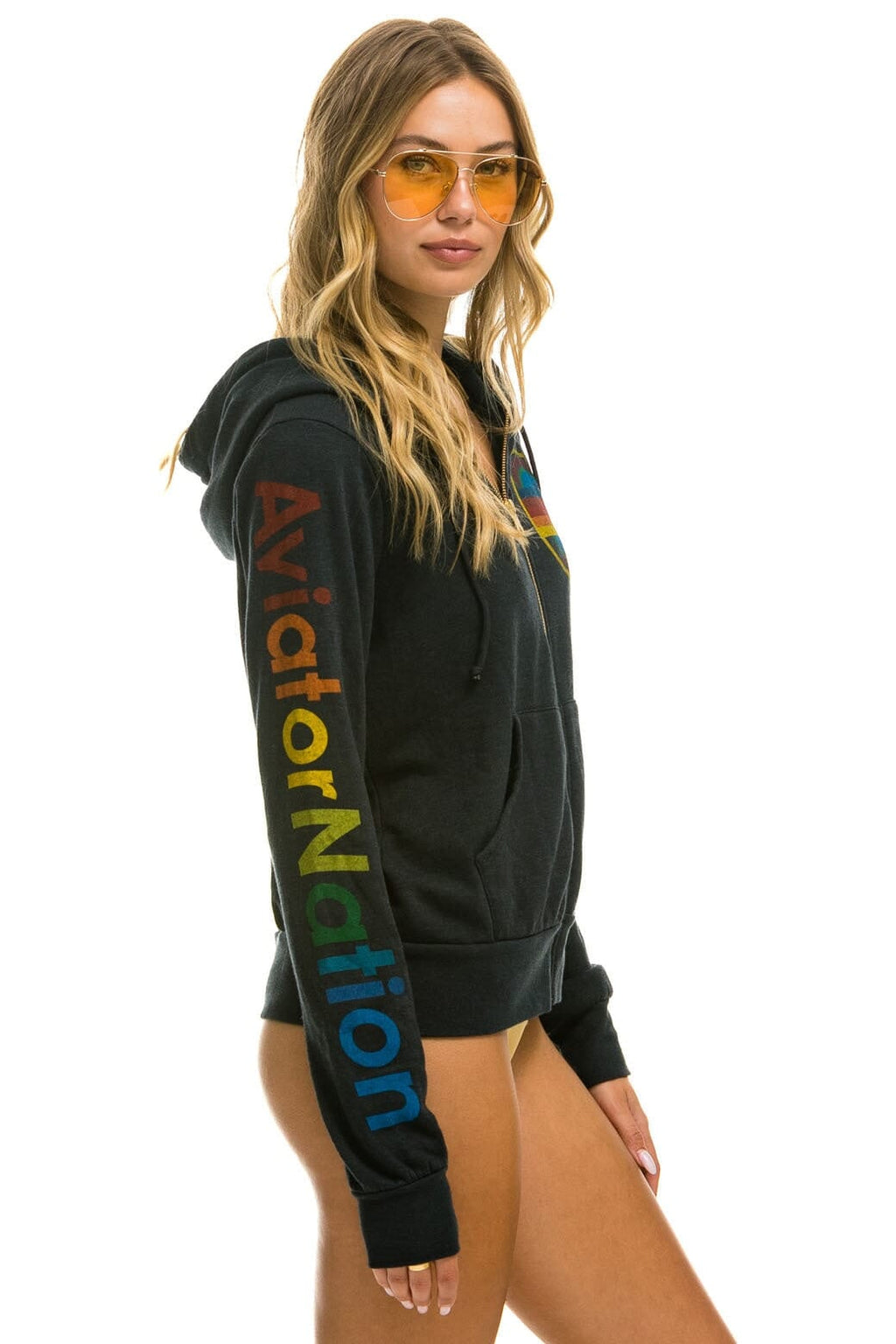 Classic AVIATOR NATION HAMPTONS HOODIE - CHARCOAL