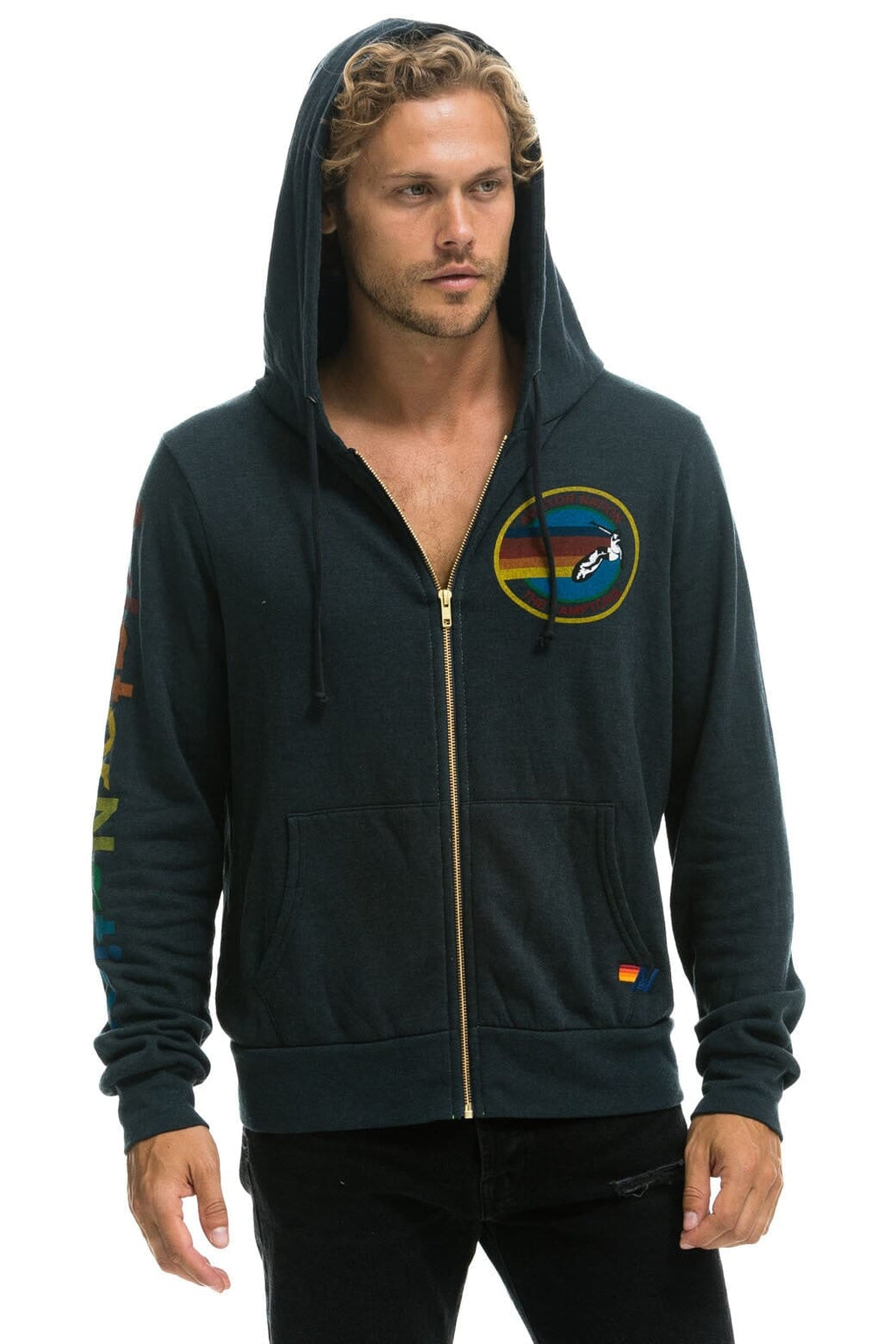Classic AVIATOR NATION HAMPTONS HOODIE - CHARCOAL
