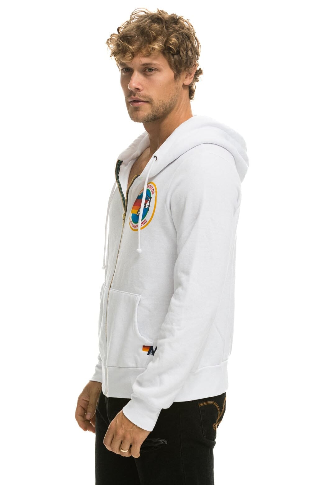 Classic AVIATOR NATION HAMPTONS HOODIE - WHITE