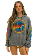 Classic AVIATOR NATION HAMPTONS RELAXED PULLOVER HOODIE - HEATHER GREY