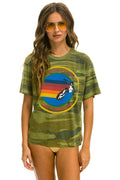 Classic AVIATOR NATION HAMPTONS UNISEX CREW TEE - CAMO