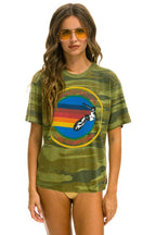 Classic AVIATOR NATION HAMPTONS UNISEX CREW TEE - CAMO