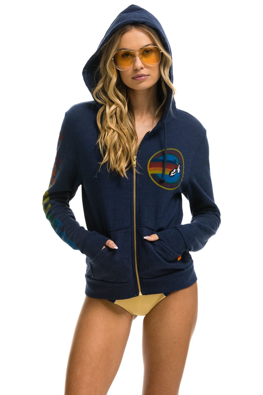 Classic AVIATOR NATION VENICE HOODIE - NAVY