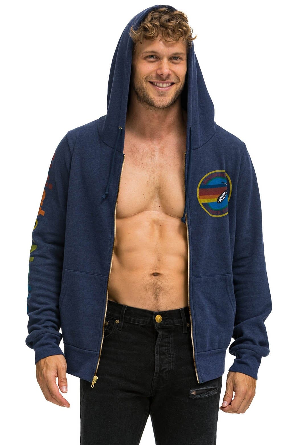 Classic AVIATOR NATION VENICE HOODIE - NAVY