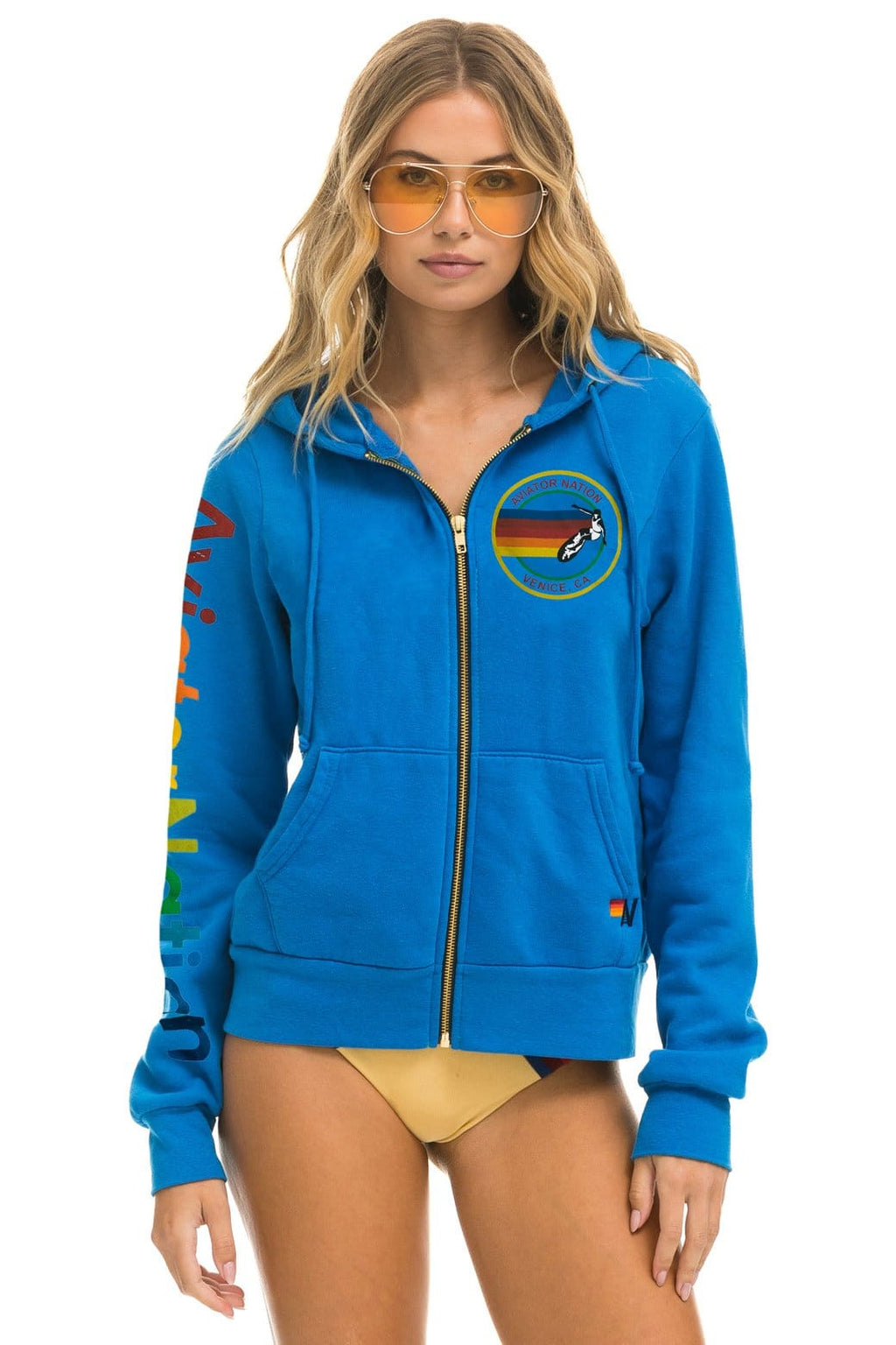 Classic AVIATOR NATION VENICE HOODIE - OCEAN