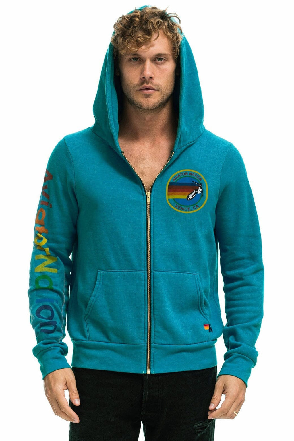Classic AVIATOR NATION VENICE HOODIE - TEAL