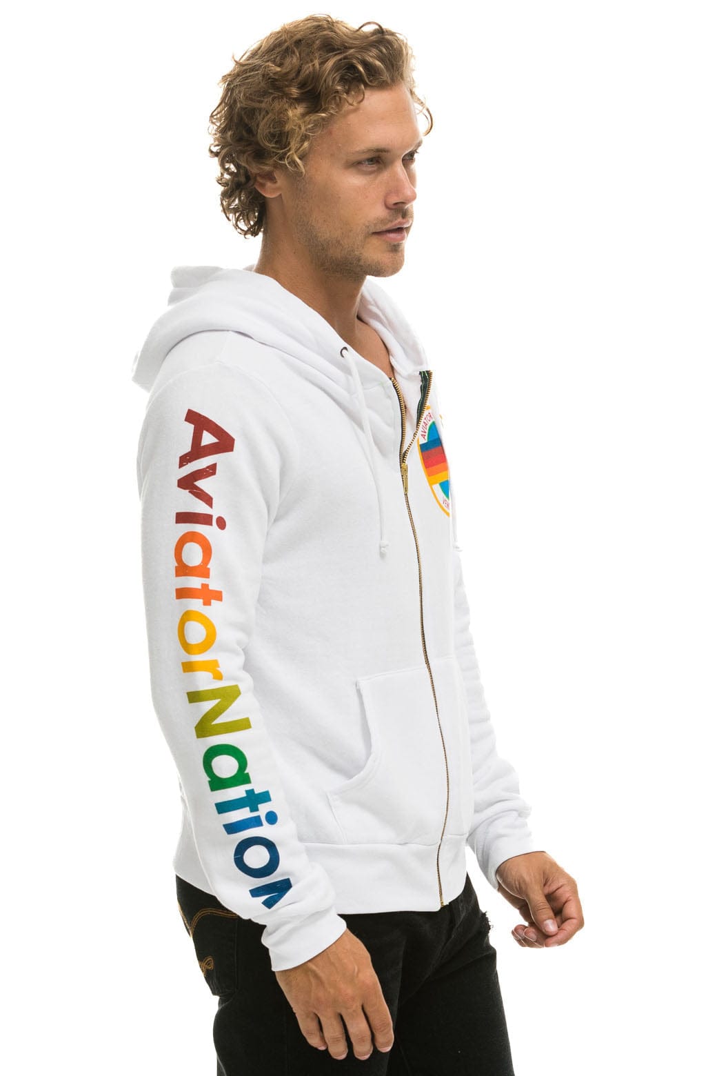 Classic AVIATOR NATION VENICE HOODIE - WHITE