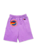 Classic AVIATOR NATION VENICE KIDS SWEATSHORTS - NEON PURPLE