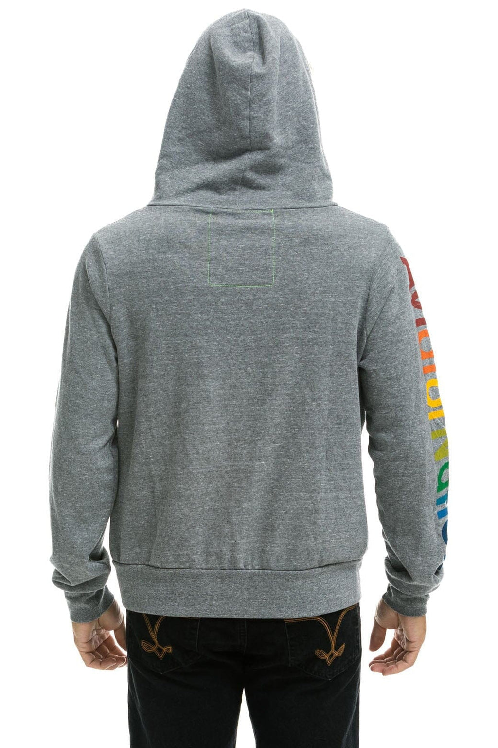 Classic AVIATOR NATION LA JOLLA ZIP HOODIE - HEATHER GREY