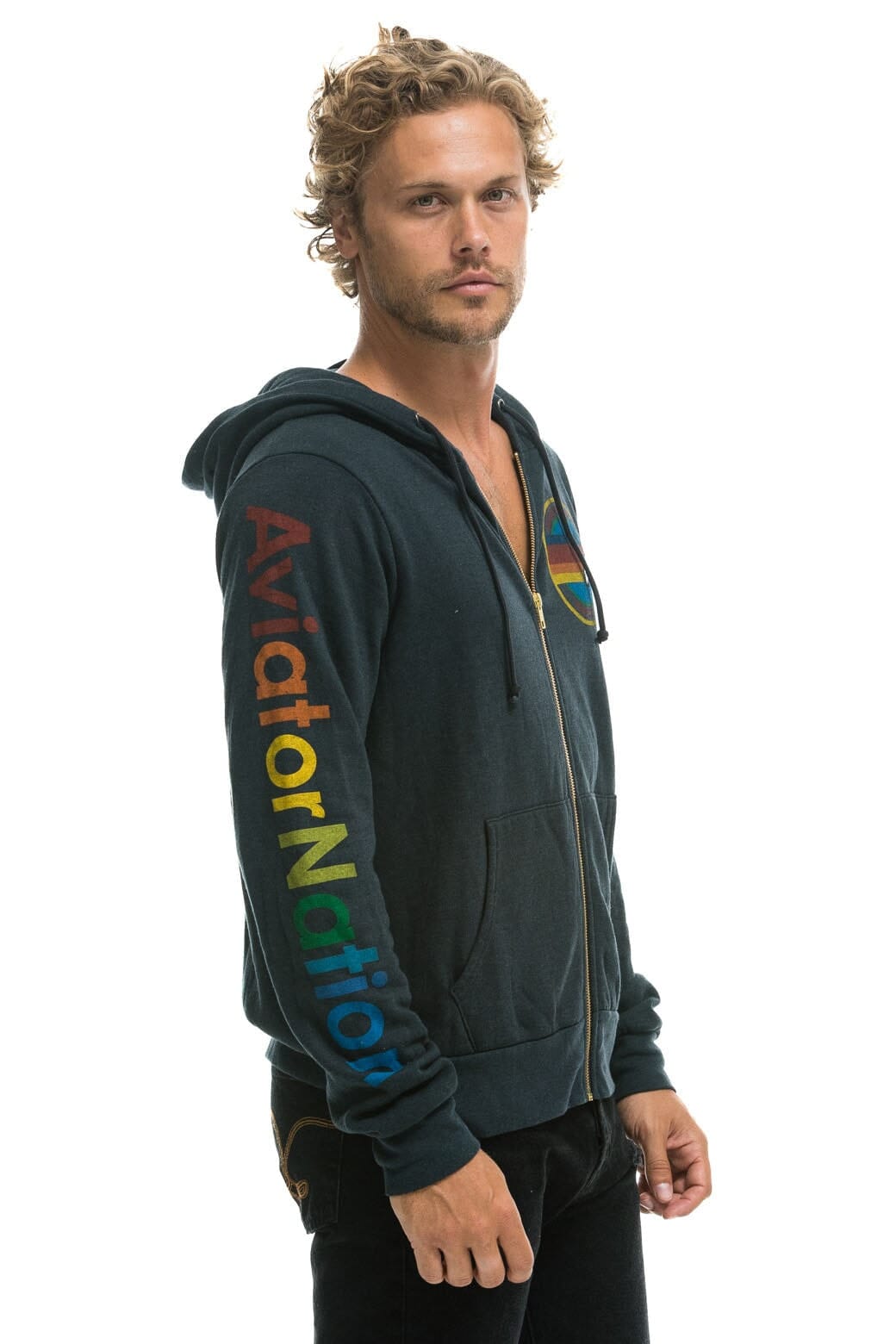 Classic AVIATOR NATION LAGUNA BEACH HOODIE - CHARCOAL