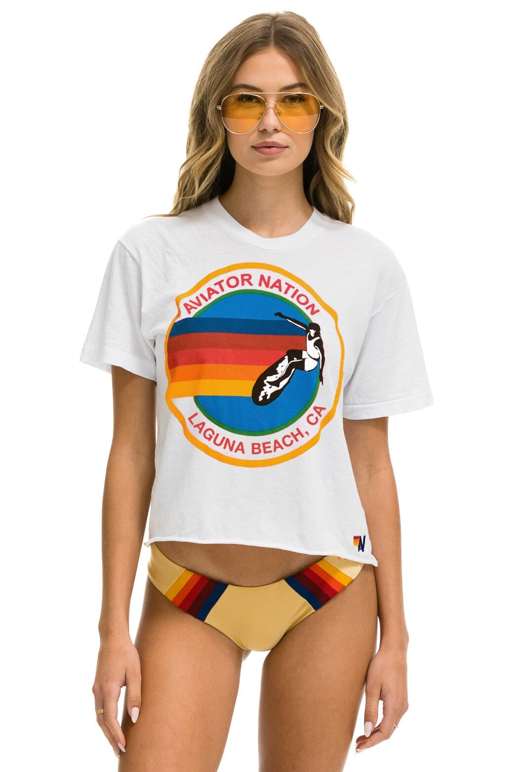Classic SIGNATURE LAGUNA BEACH BOYFRIEND TEE - WHITE