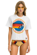 Classic SIGNATURE LAS VEGAS BOYFRIEND TEE - WHITE