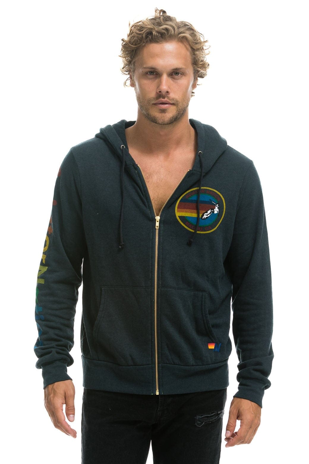 Classic AVIATOR NATION MALIBU HOODIE - CHARCOAL