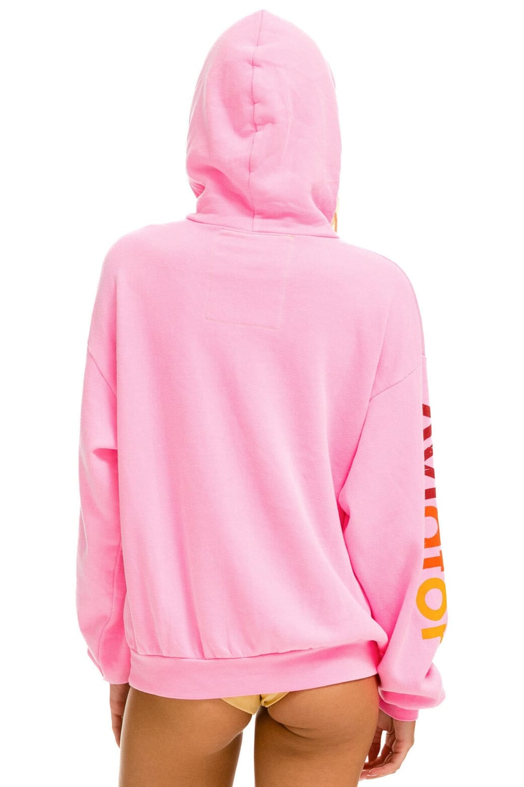 Classic AVIATOR NATION MALIBU RELAXED PULLOVER HOODIE - NEON PINK