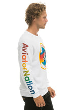 Classic AVIATOR NATION MALIBU SWEATSHIRT - WHITE