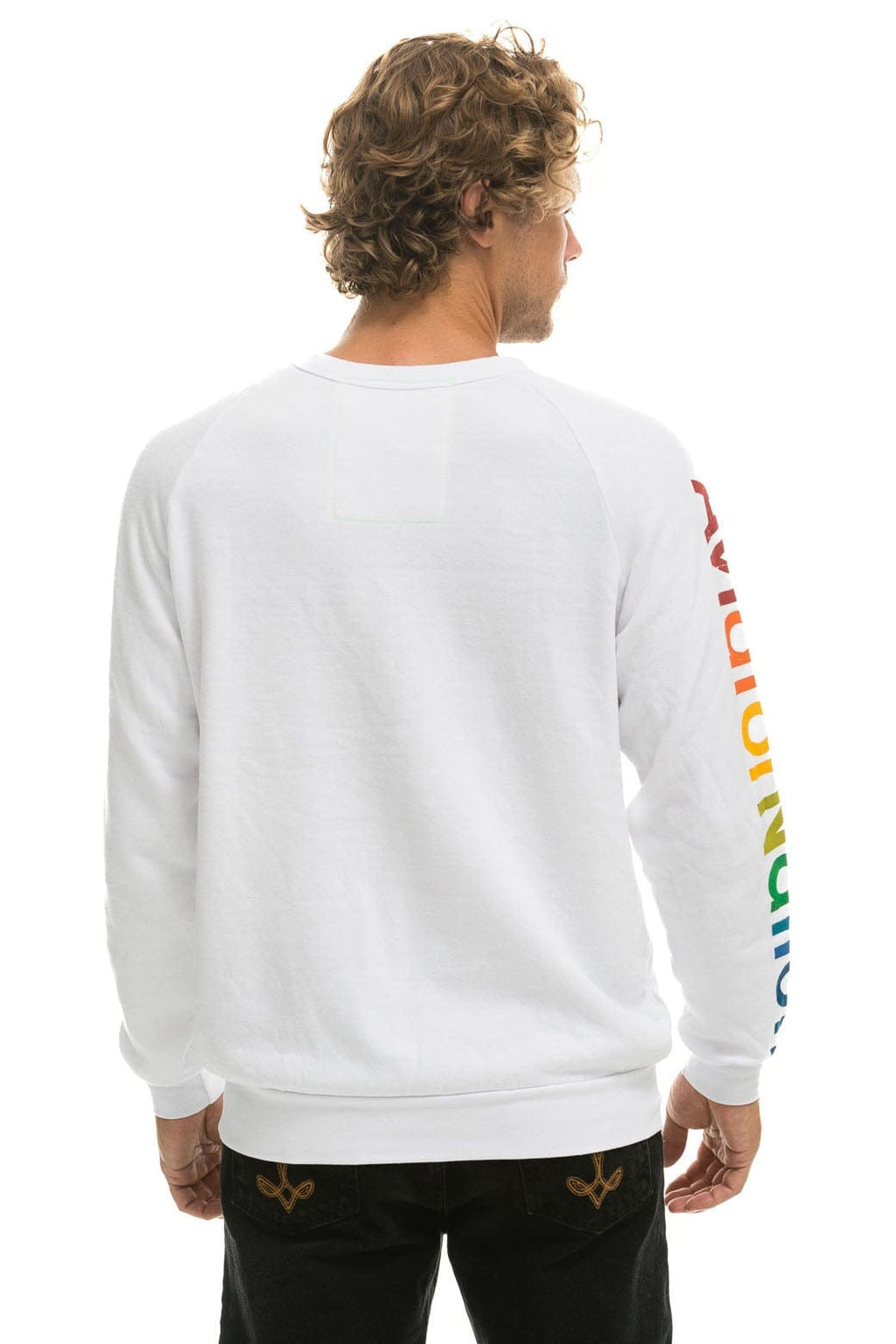 Classic AVIATOR NATION MALIBU SWEATSHIRT - WHITE