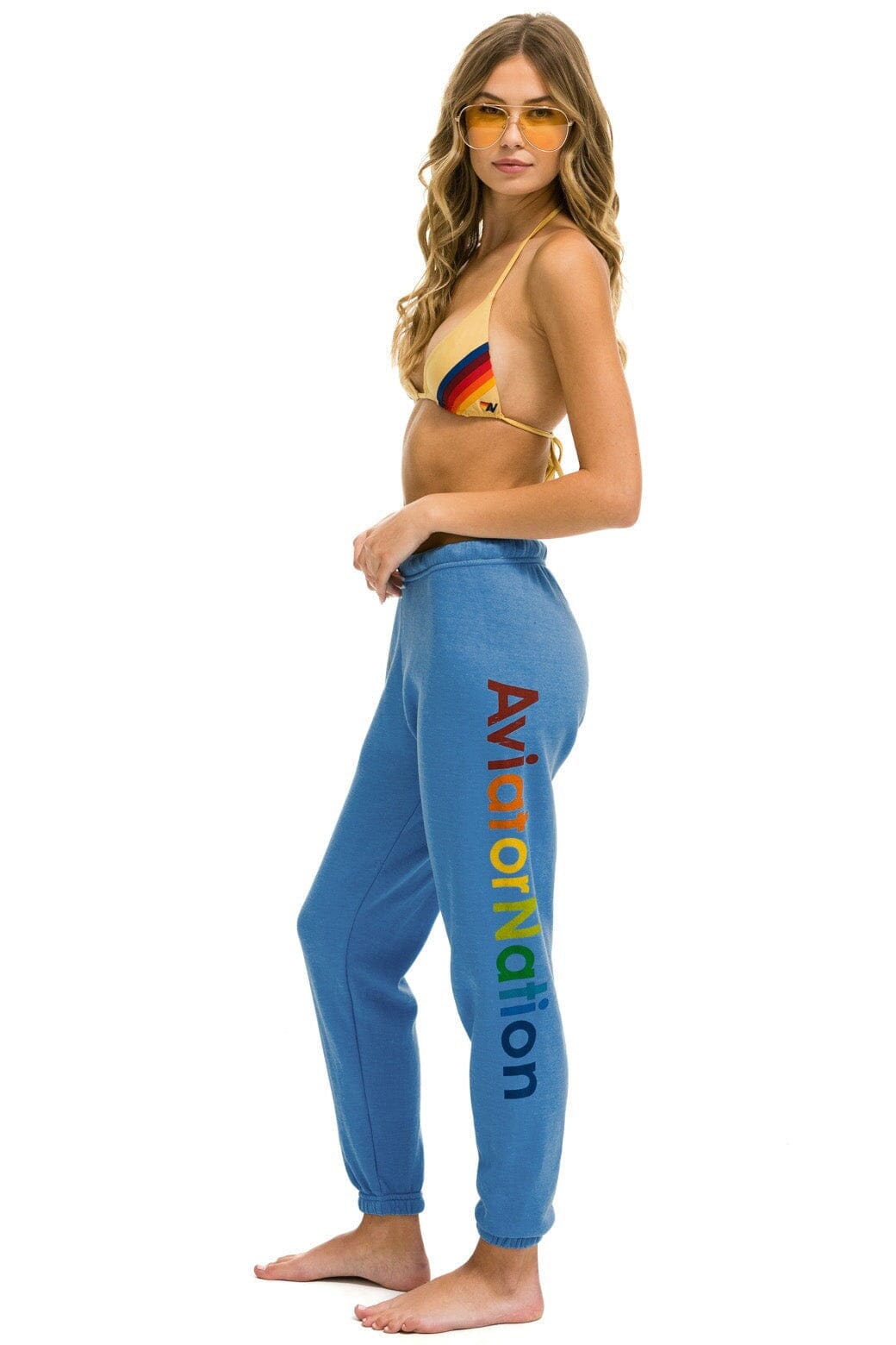 Classic AVIATOR NATION MANHATTAN BEACH SWEATPANTS - COBALT