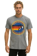 Classic AVIATOR NATION MANHATTAN BEACH TEE SHIRT - HEATHER GREY