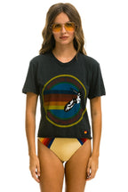 Classic AVIATOR NATION MANHATTAN BEACH BOYFRIEND TEE - CHARCOAL