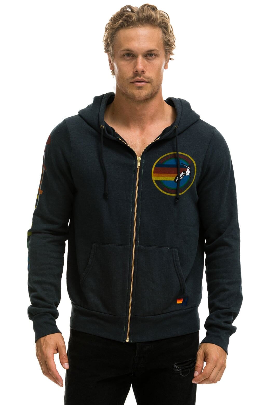 Classic AVIATOR NATION MIAMI HOODIE - CHARCOAL