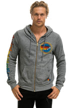 Classic AVIATOR NATION MIAMI HOODIE - HEATHER GREY