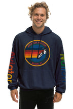 Classic AVIATOR NATION MIAMI RELAXED PULLOVER HOODIE - NAVY