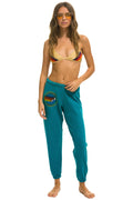 Classic AVIATOR NATION MIAMI - SWEATPANTS TEAL