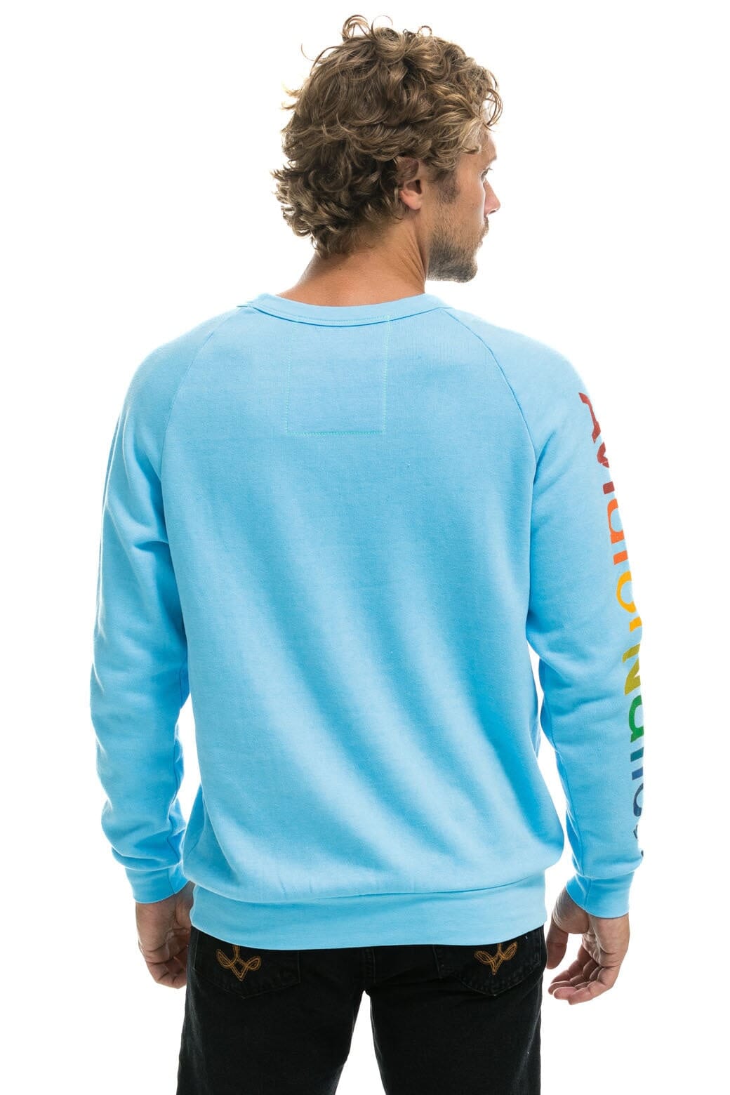 Classic AVIATOR NATION NASHVILLE CREW SWEATSHIRT - SKY