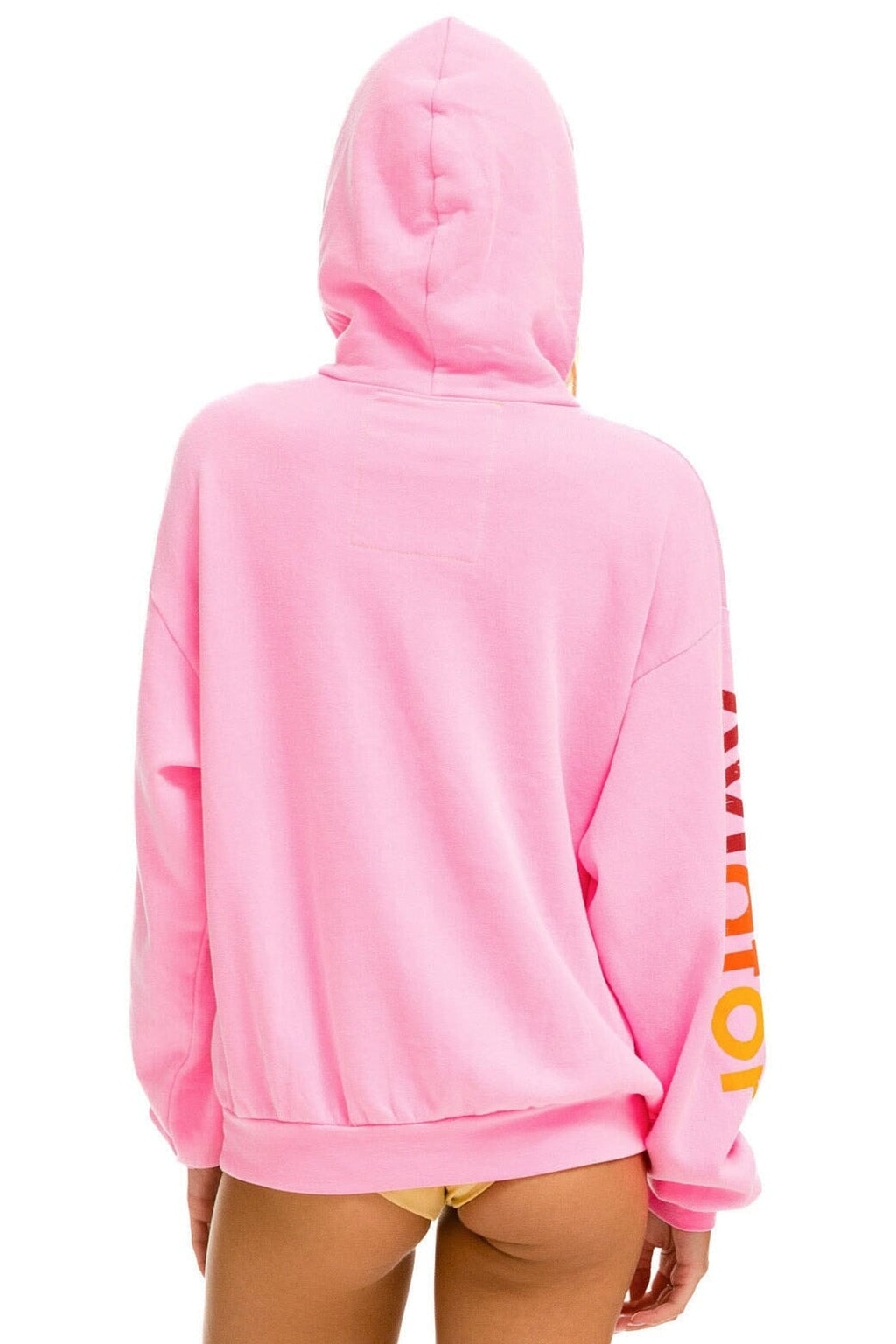 Classic AVIATOR NATION NORTH SHORE RELAXED PULLOVER HOODIE - NEON PINK