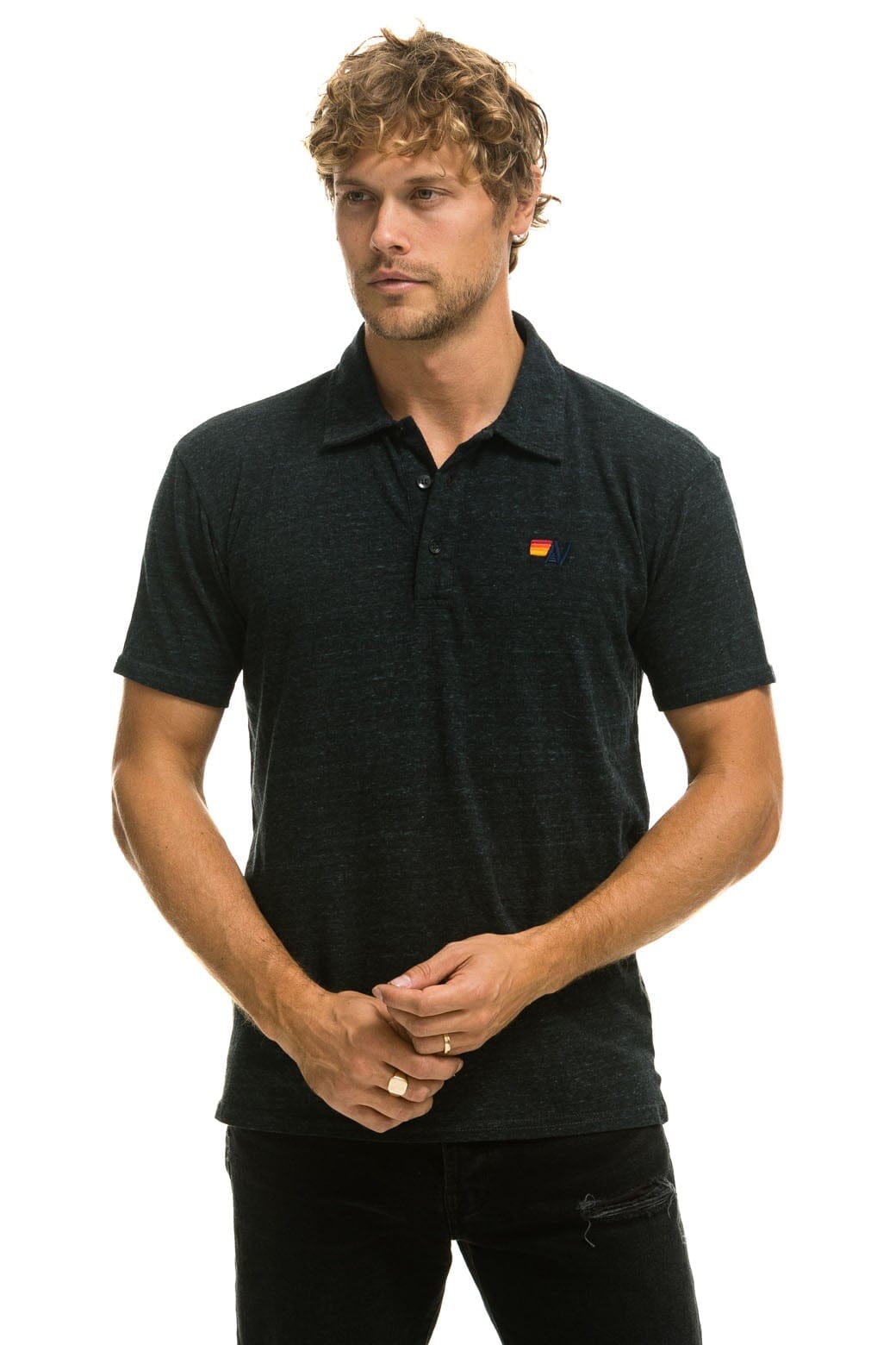 Classic AVIATOR NATION POLO - CHARCOAL