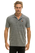 Classic AVIATOR NATION POLO - HEATHER GREY
