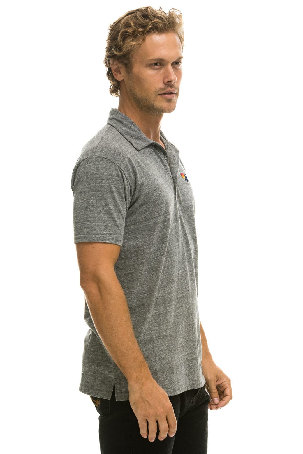 Classic AVIATOR NATION POLO - HEATHER GREY