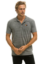 Classic AVIATOR NATION POLO - HEATHER GREY