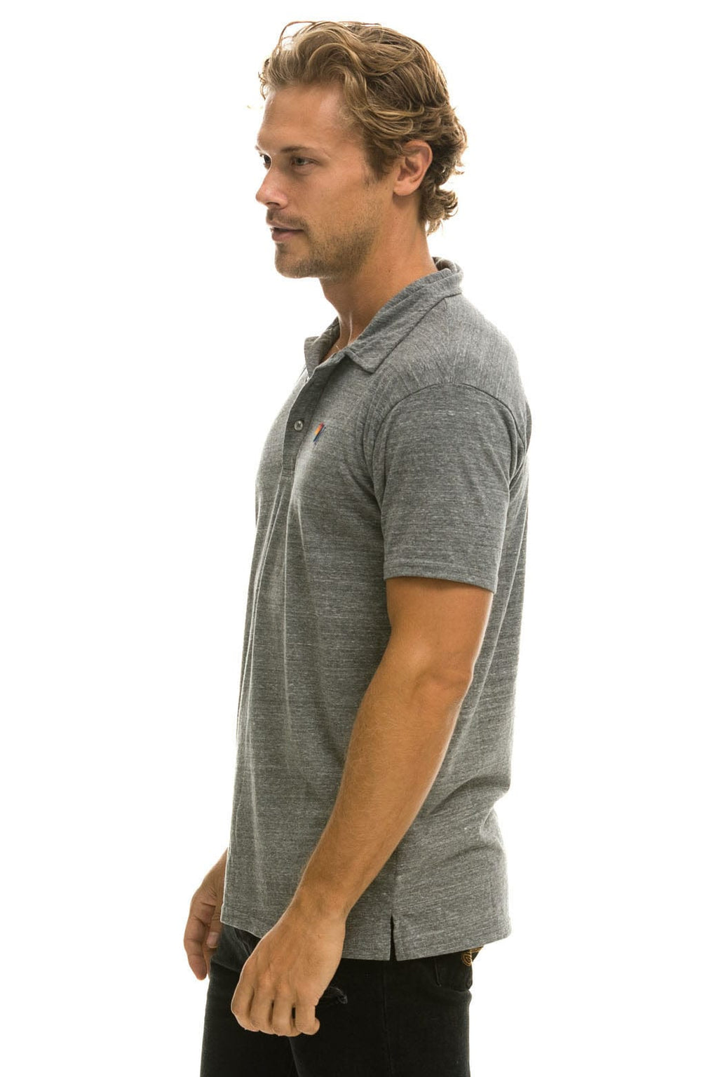 Classic AVIATOR NATION POLO - HEATHER GREY