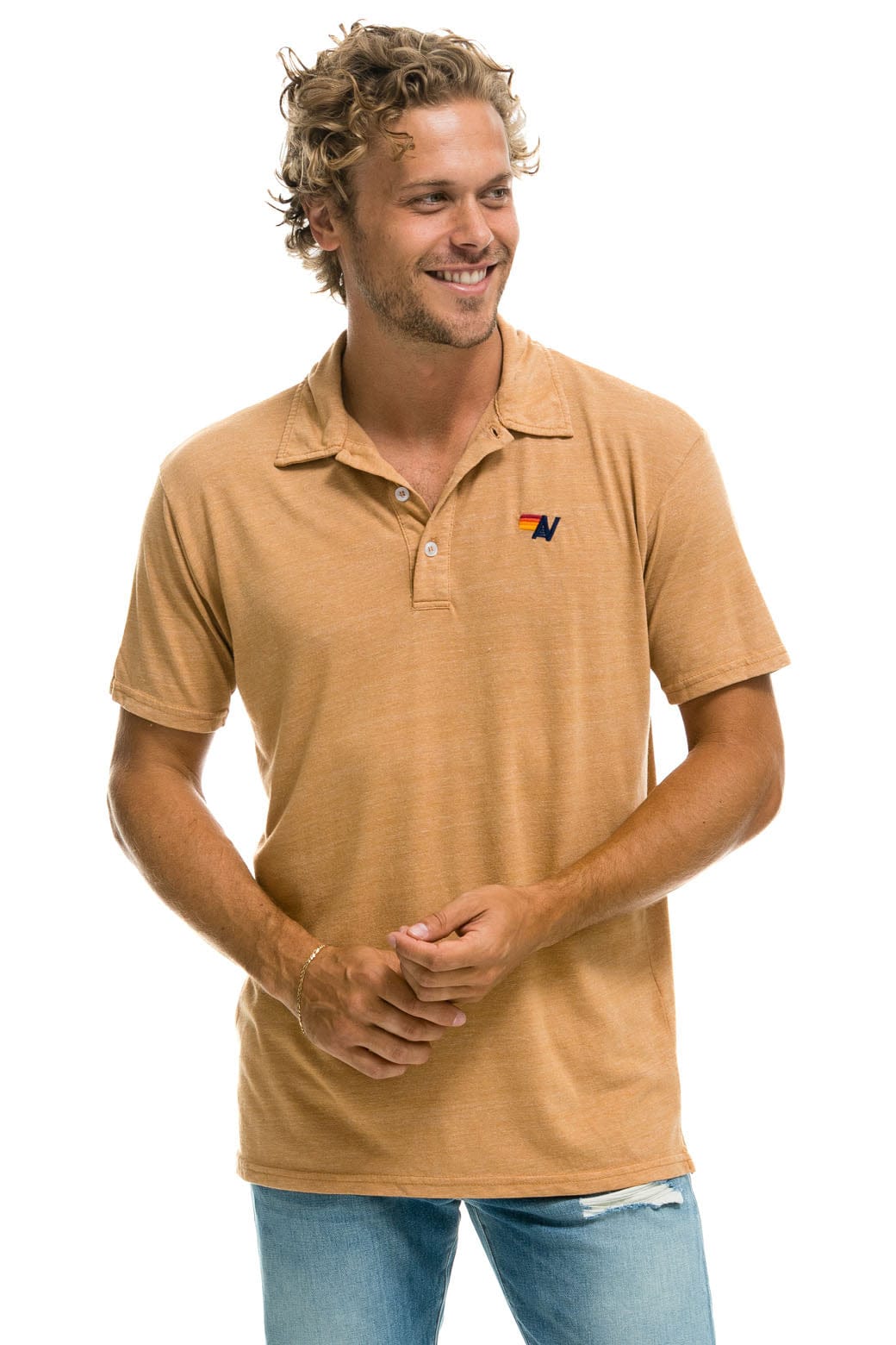 Classic AVIATOR NATION POLO - KHAKI