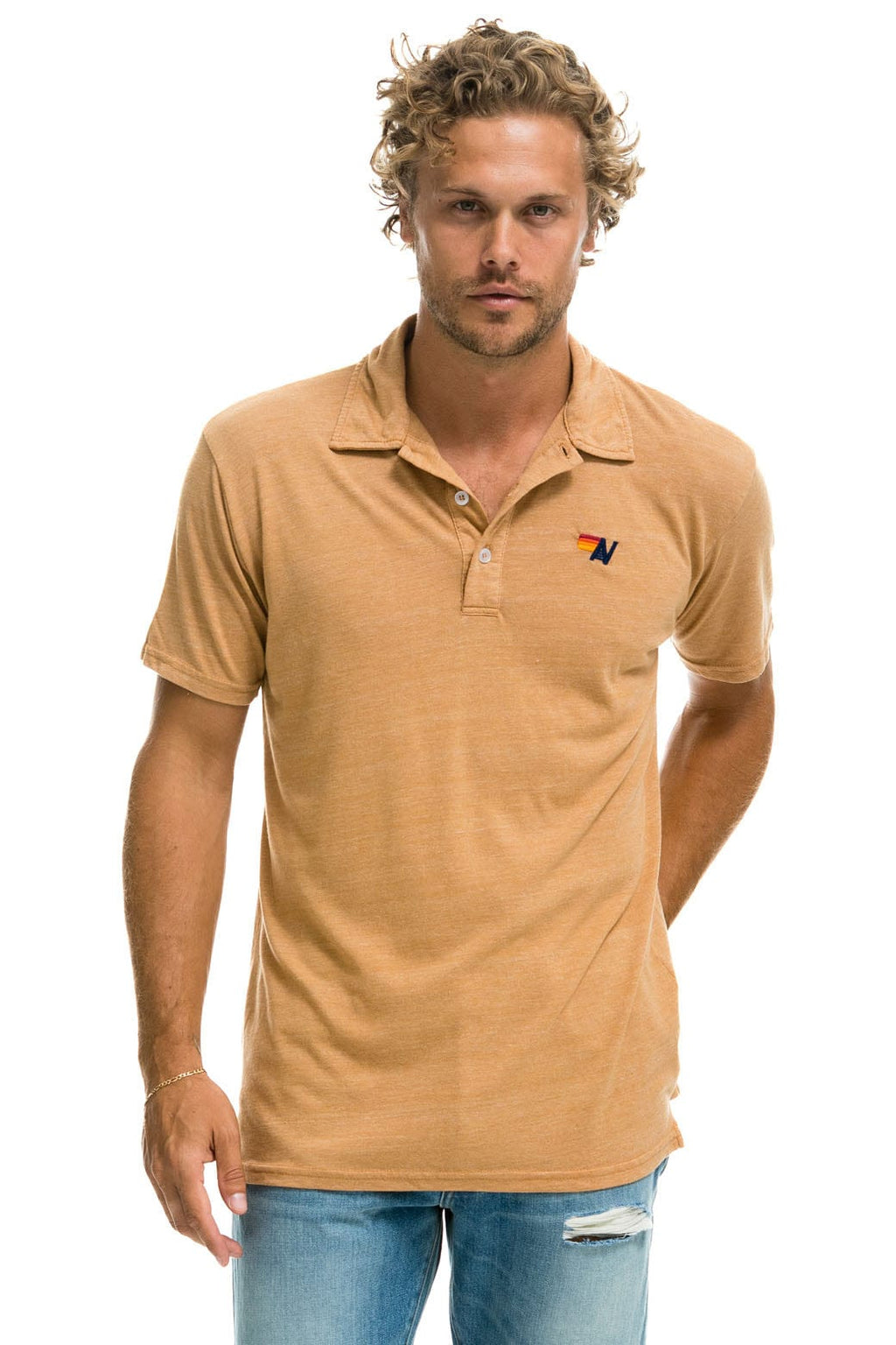 Classic AVIATOR NATION POLO - KHAKI