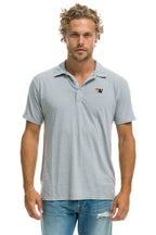 Classic AVIATOR NATION POLO - LIGHT GREY